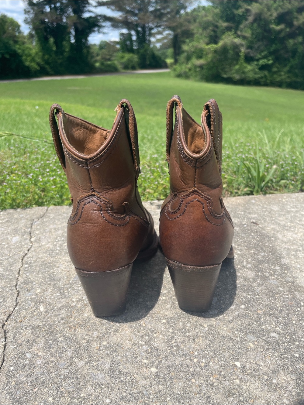 Thursday Boot Co. Short Leather Cowboy Boots - Picture 3 of 9